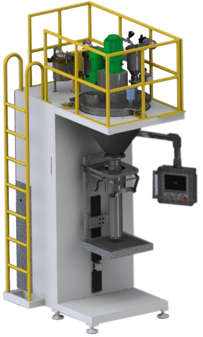 14半自動(dòng)敞口袋粉體包裝機(jī)